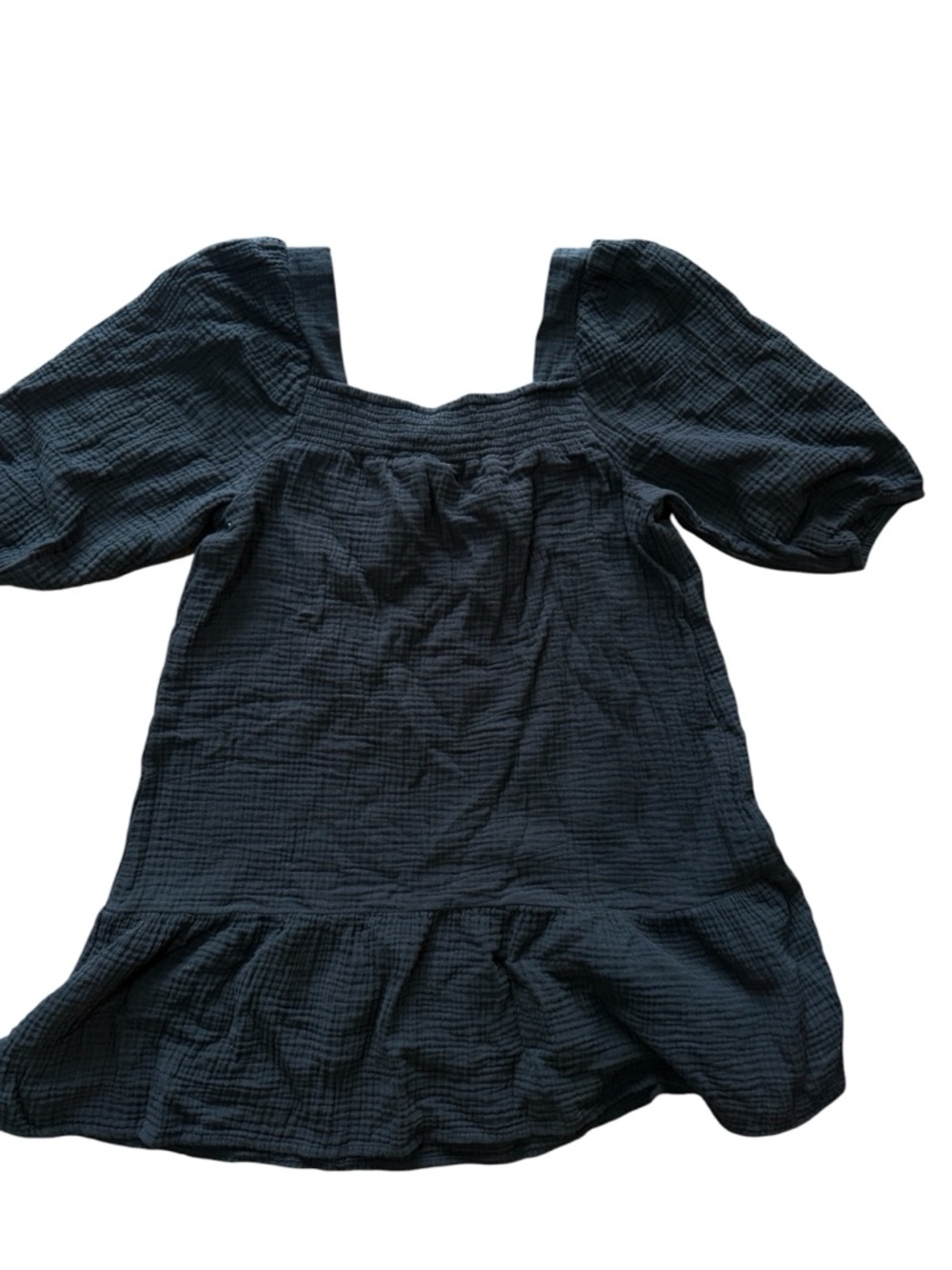 Scoop Textured Puff-Sleeve Women’s Dress 8/10